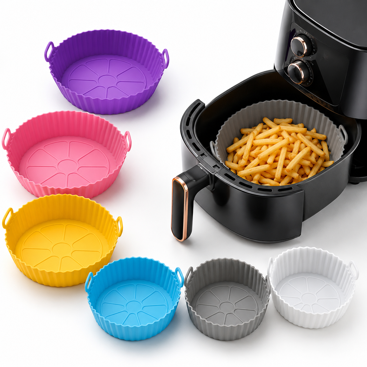 Molde de silicona reutilizable para Air Fryer